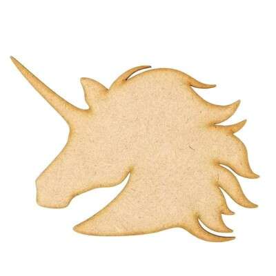 Unicorn Head Craft Shapes