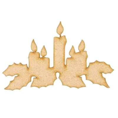 Christmas Candles Craft Shapes