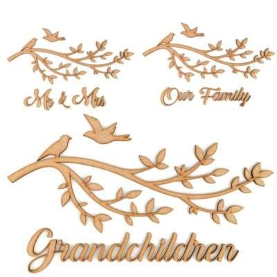 Branch With Birds Craft Shape
