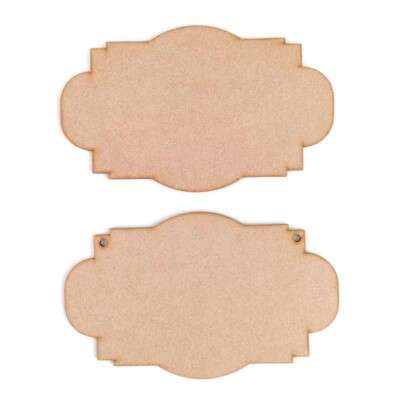 Plaque Style 4 Craft Shapes