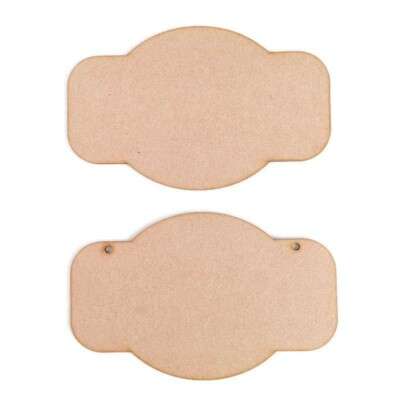 Plaque Style 1 Craft Shapes