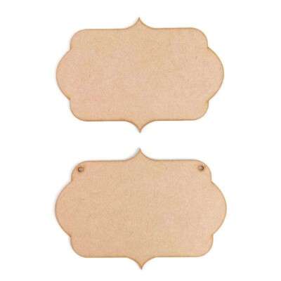Plaque Style 3 Craft Shapes