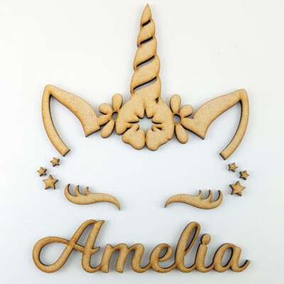 Personalised unicorn head