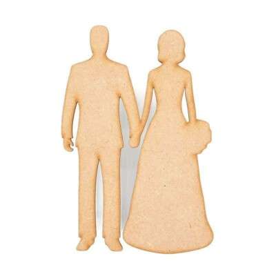 Bride and Groom Craft Shapes