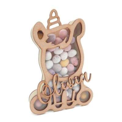 Layered Fillable Sitting Unicorn Shape