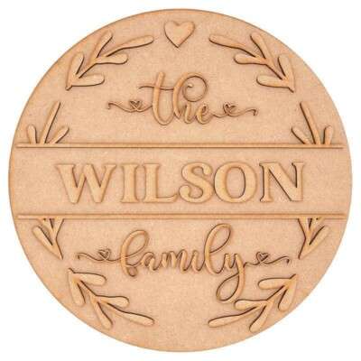 Personalised Family Surname Sign Plaque