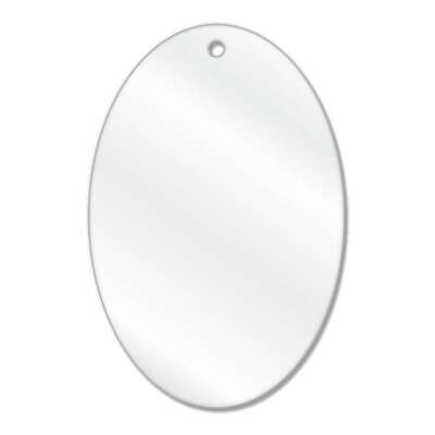 Acrylic Oval Blanks (8cm Pack of 6)