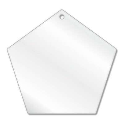 Acrylic Pentagon Blanks (6cm Pack of 8)