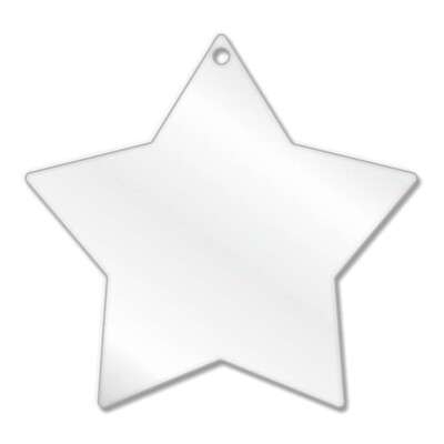 Acrylic Star Blanks (6cm Pack of 9)