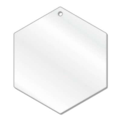 Acrylic Hexagon Blanks (6cm Pack of 9)
