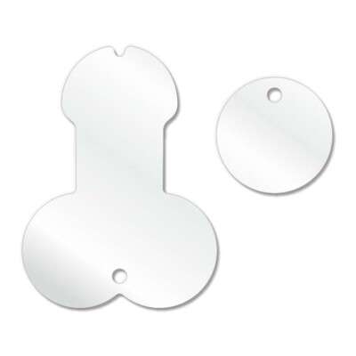 Acrylic Willy For Trolley Keyring Blanks (10 Packs)