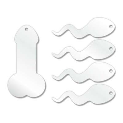 Acrylic Willy With Friends Keyring Blanks (10 Packs)