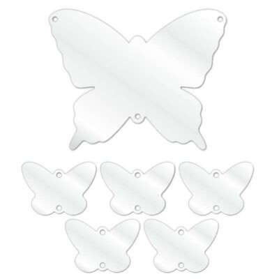 Acrylic Butterfly With small Butterflies Plaque Blanks ( Pack of 2)
