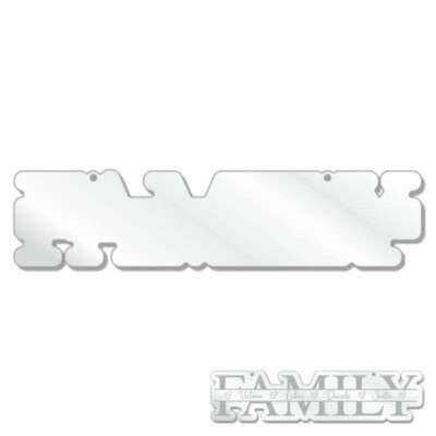 Acrylic Family Plaque Blanks (Pack of 2)