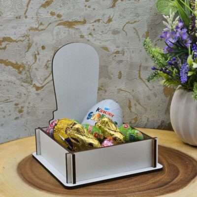 White MDF Gravestone Mini Hamper