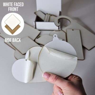 White MDF Starter Pack (pack of 18 Blanks)