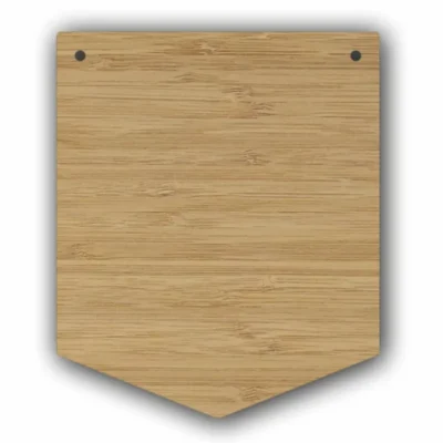 Pennant Plaque – Bamboo Craft Blank